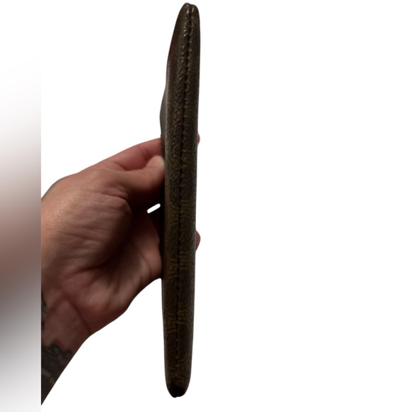 Céline Brown Monogram Macadam Pouch Chain Wristlet Vintage - Picture 8 of 13